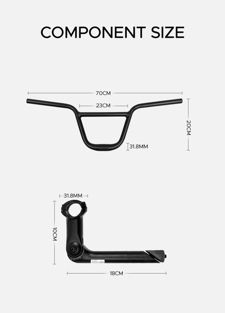 Guidon BMX pour EP-2 Boost/EP-2 Pro/Engine X