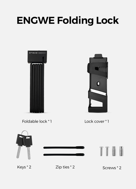 Folding Bike Lock for Universal
