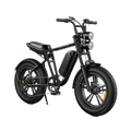 Negro-Bicicleta eléctrica estilo motocicleta M20